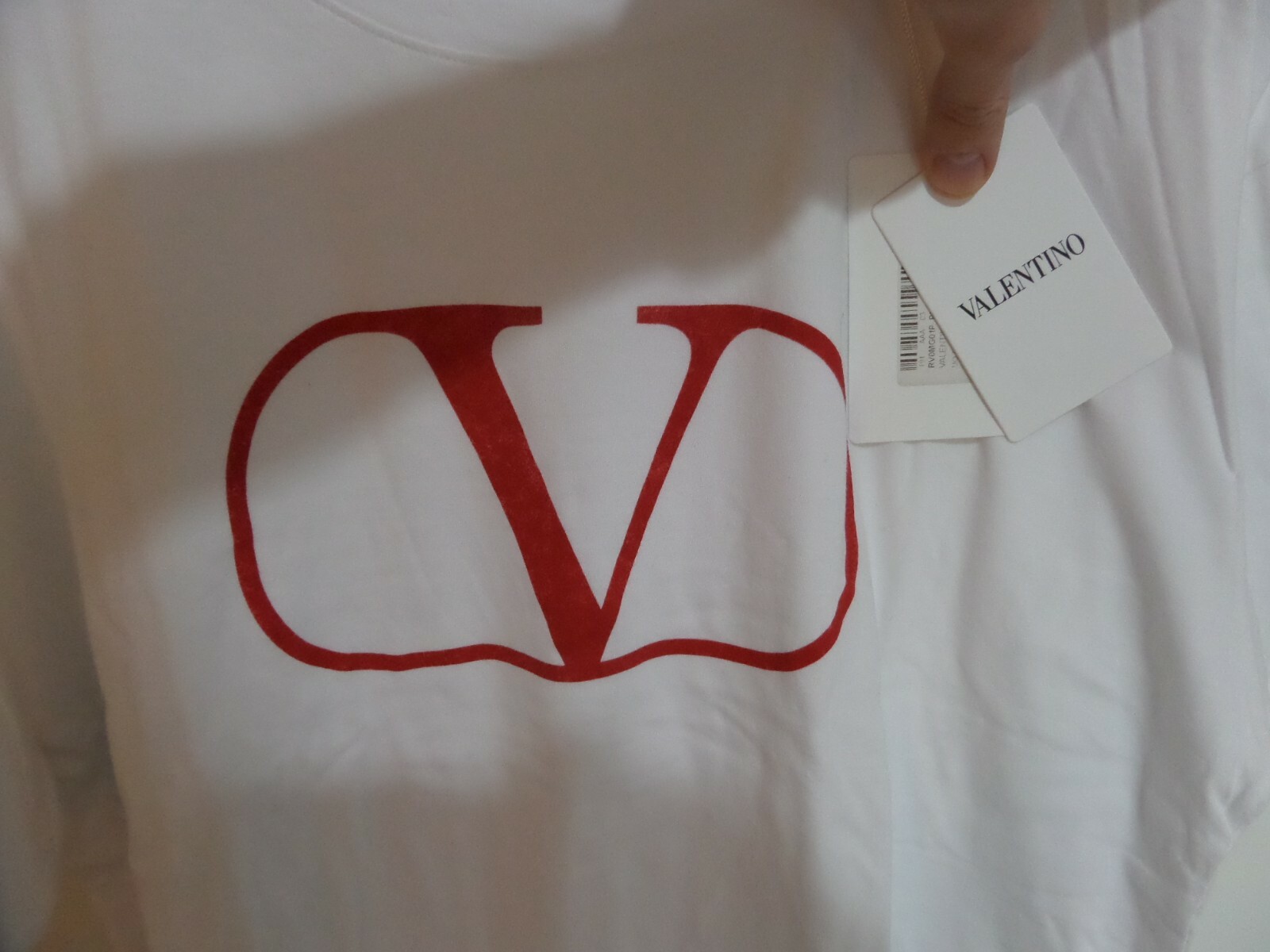 VALENTINO T-SHIRT AMAZING WHITE M,ALL TAGS RRP 325EURO, HIGH QUALITY NEW COLLECT image 2