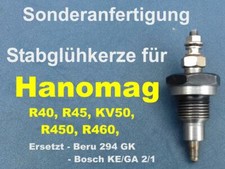 Kit conversione candele rapide Hanomag, R40, R45, R450, R460, KV50, motore D52, D57