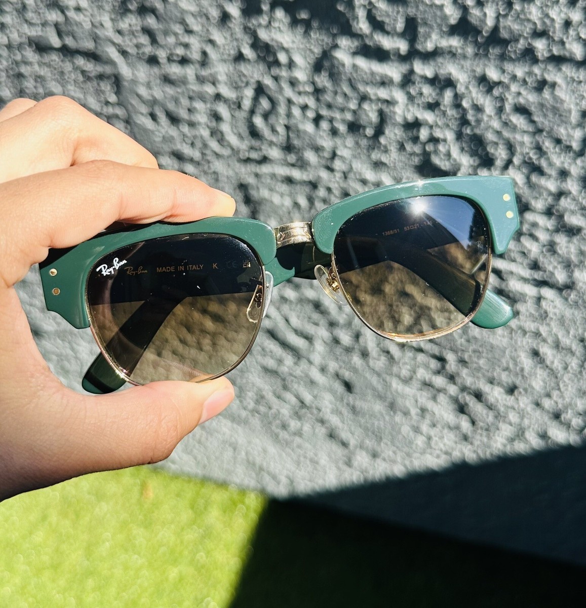 Ray Ban Mega Clubmaster Sunglasses RB0316-S 1368/51 Green Frame