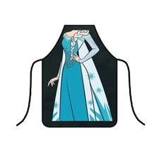 Elsa Frozen Apron Smock Movie Princess Dinner Cooking BBQ Pinafore