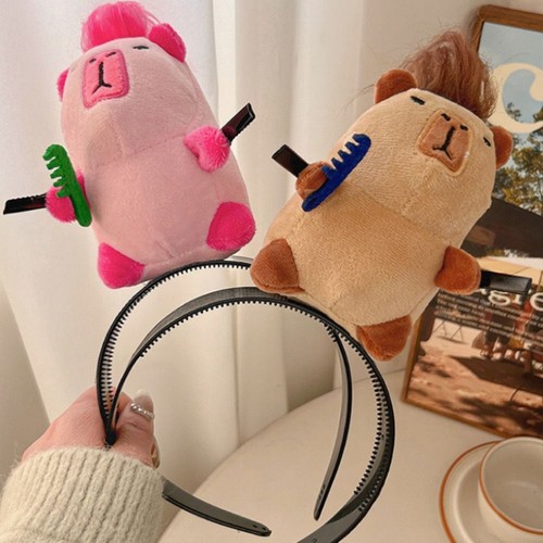 Kopfschrift Capybara Haarband Plüsch Kopf bedeckungen Ornament Frauen Männer