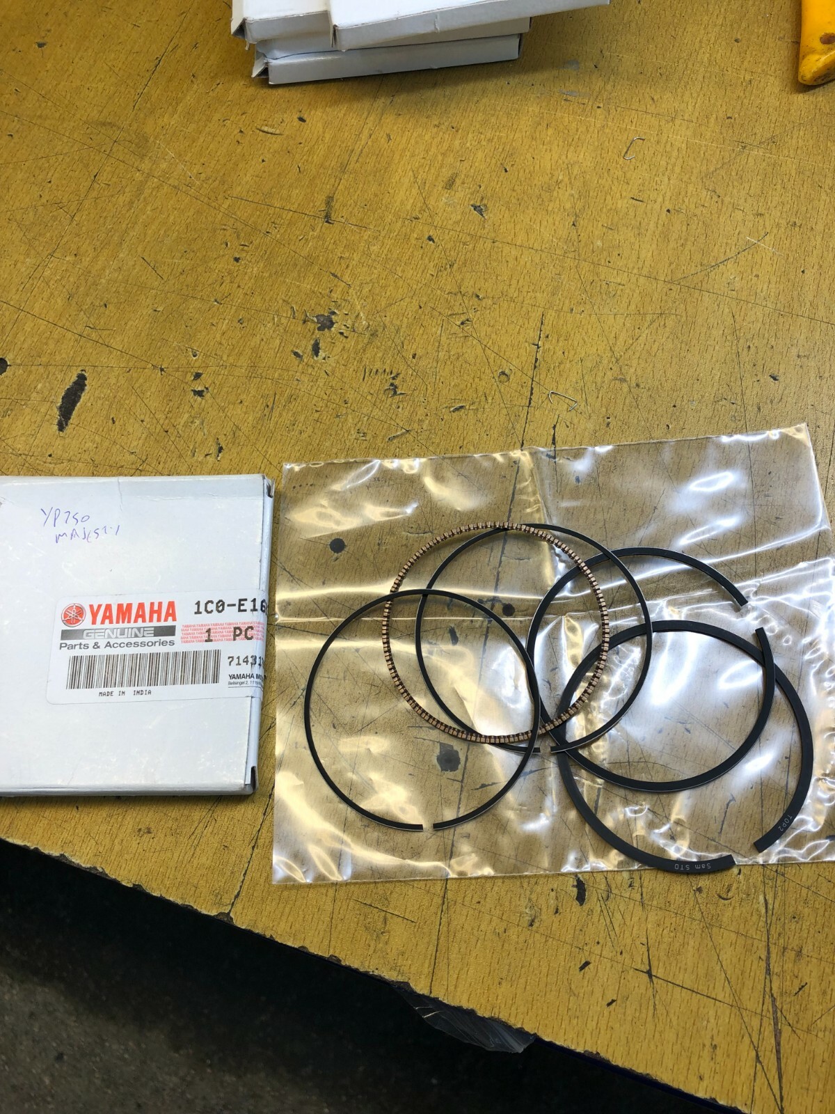 Jeu segment standard Yamaha MBK 1C0-E1603-10 segment piston YP 250 R Xmax Skycruiser