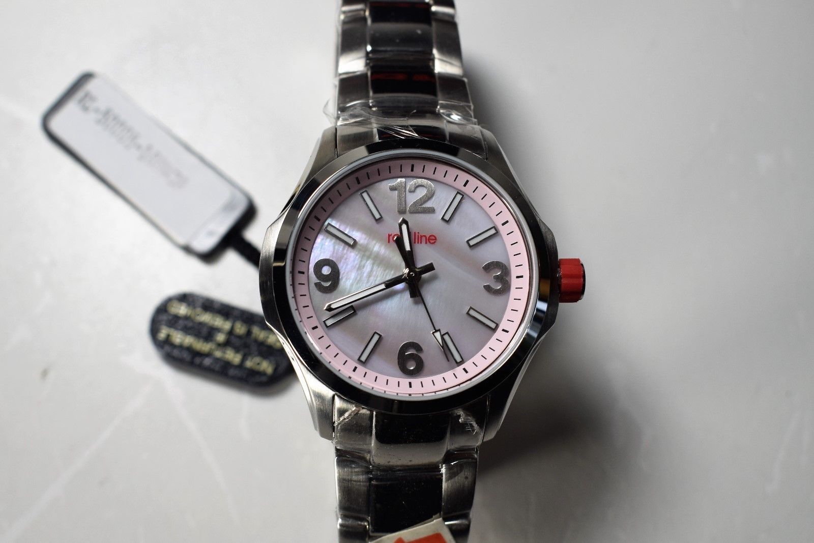 Red Line Women's Starter Watch Pink mother of pearl Dial Stainless Steel