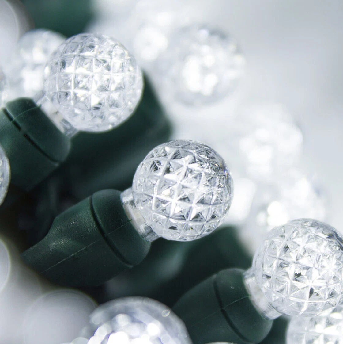 Round white christmas lights deals