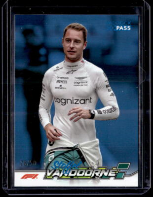 2024 Topps Paddock Pass Formula 1 F1 #21 Stoffel Vandoorne Blue Foil /50