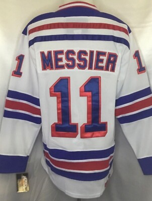Mark Messier New York Rangers White & Blue 