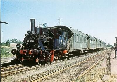 AK · Dampf-Lok 89 6024 (preuß. T3) - DR  - 1975