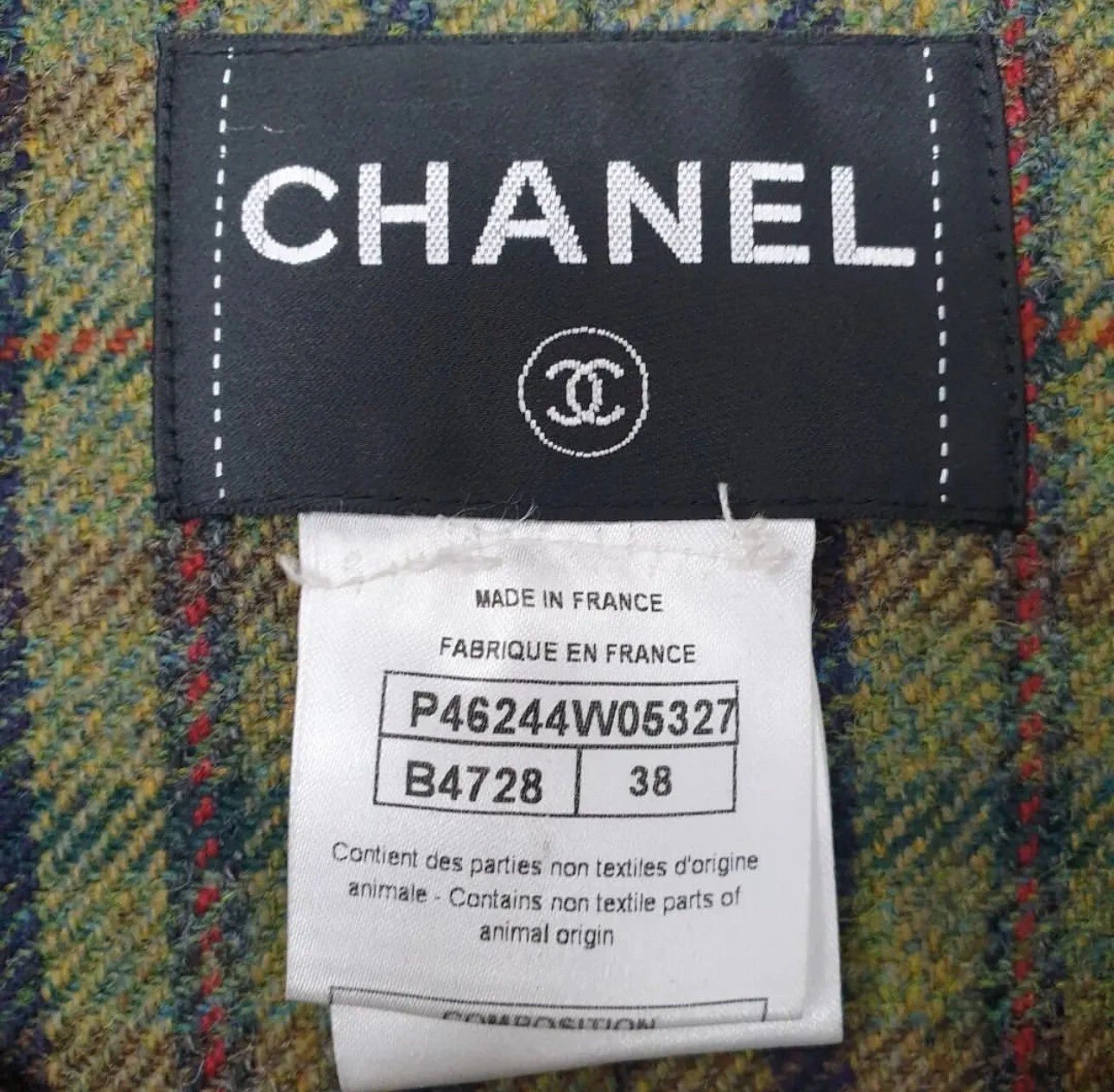 Giacca Chanel Paris Edinburgh Pitone Taglia 38