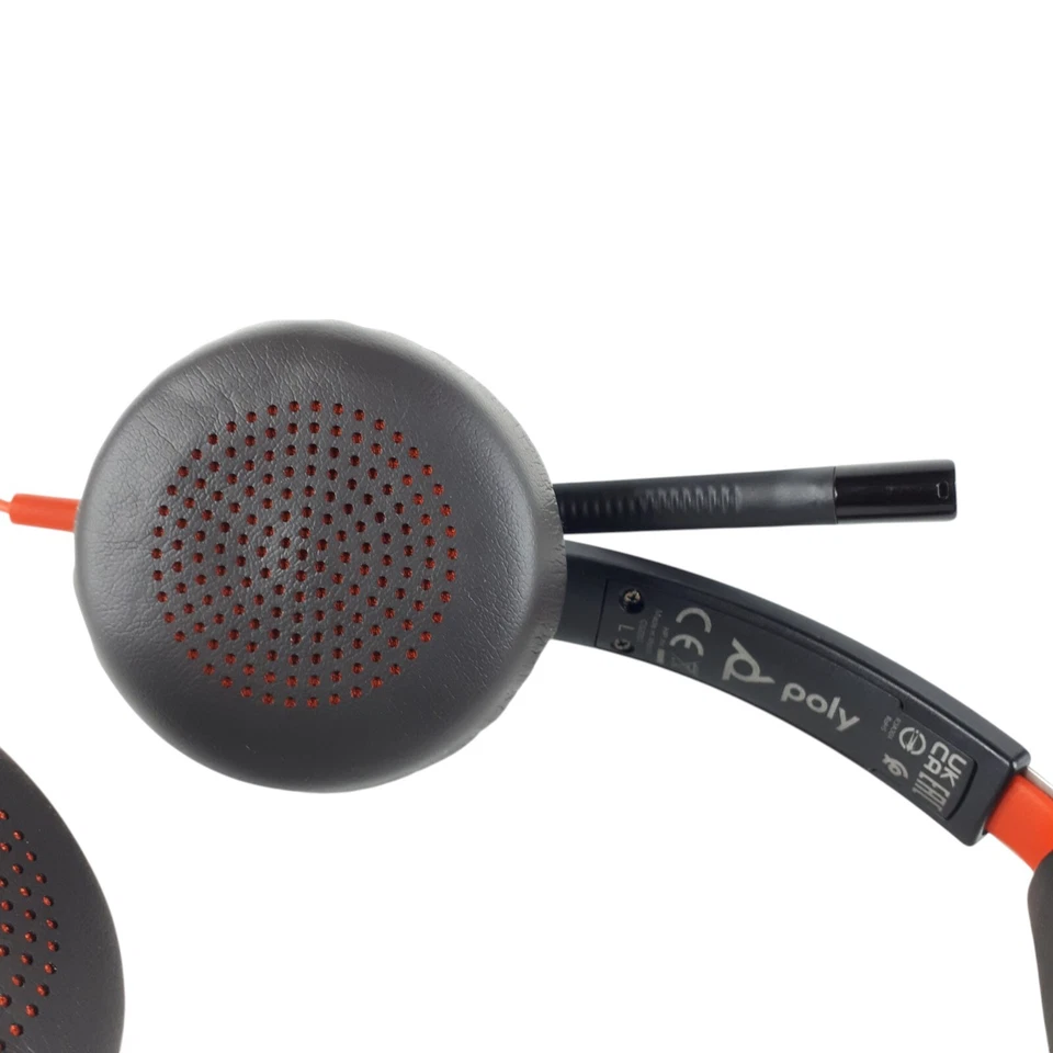 Plantronics Poly C5220T Dual Headset W/C5220 USB-C Adapter Lot of 5 E6123 - Image 4 of 4