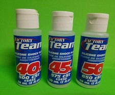 3X TEAM ASSOCIATED 40 45 50 WEIGHT SILICONE SHOCK OIL FLUID 5423 FOR traxxas