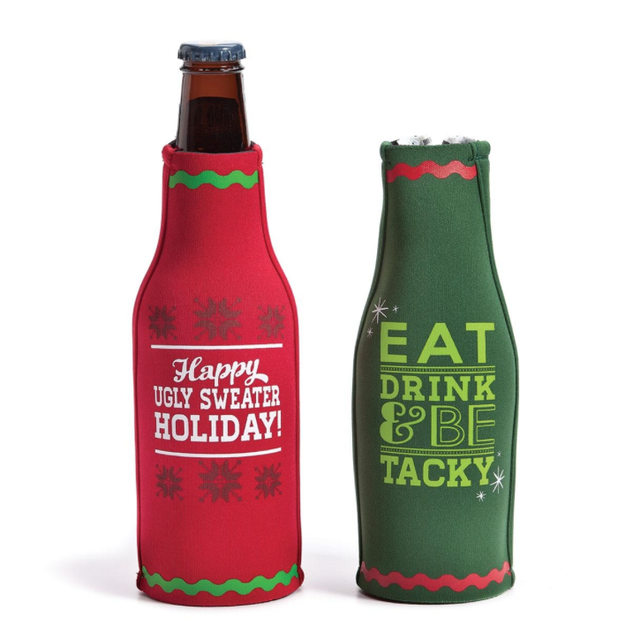 christmas beer bottle koozies