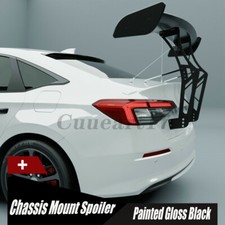 Adjustable Back Spoiler Wing For Sedan Coupe Gt Racing Trunk Chassis Mount Kits