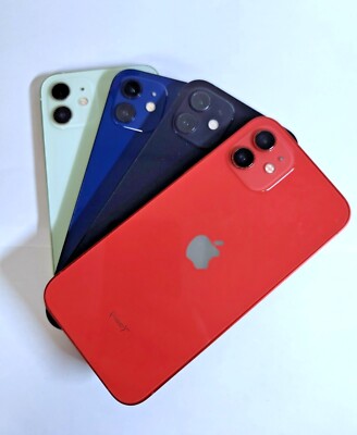 Apple iPhone 12 64GB 128GB 256 T-Mobile AT&T Smartphone | NO FACE ID | Very Good