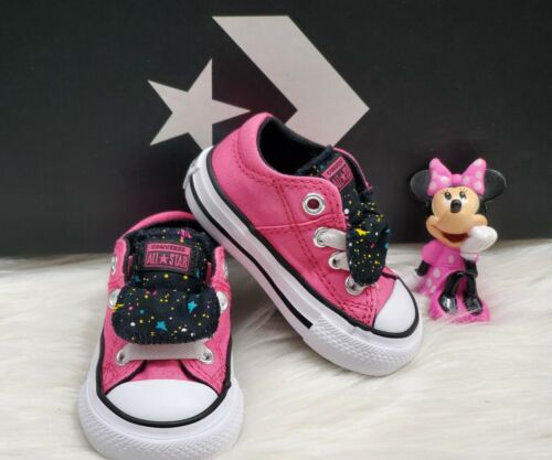 CONVERSE CHUCK TAYLOR ALL STAR MADDIE GALAXY GRAPHIC LOW TOP INFANT SNEAKERS. 2 - Picture 1 of 8