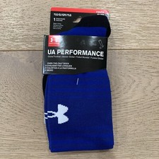 Under Armour Heatgear Football/Soccer 1 Royal Pair Sock Sz.Youth Large 1-4 TAG