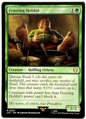 mtg hobbit commander deck MTG Feasting Hobbit Tales of Middle-earth Commander 0037 Pack Fresh