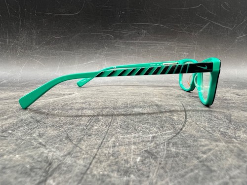 Kids Youth Nike Eyeglasses Unisex 5509 Full Frame Square Black Aqua Blue - Picture 3 of 10