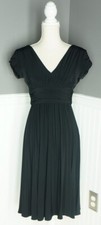 Suzi Chin for Maggy Boutique Women s Dress Cap Sleeve Ruched Black Size 2