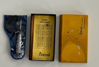 Central Tool Company Micrometer