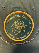 Smokey The Bear Only You Can Prevent Wildfires Green Rope Cap Hat NEW 2026