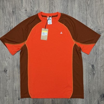 Tシャツ Nike ACG T Shirt Sz Small Mens Red Orange Goat Rocks Dri-FIT ADV