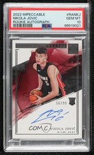 2022 Panini Impeccable Rookie 56/99 Nikola Jovic #RA-NKJ PSA 10 GEM MT Auto 0xh3