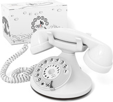 OPIS Funkyfon Cable: Telefono Fisso Casa Vintage Con Disco, Telefono Antico per 