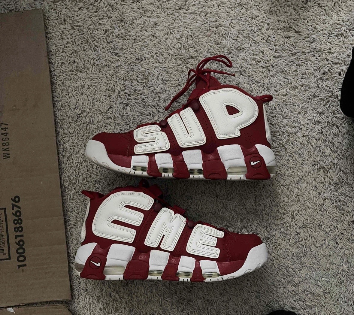 Las mejores ofertas en Nike Air More Uptempo White Red | eBay