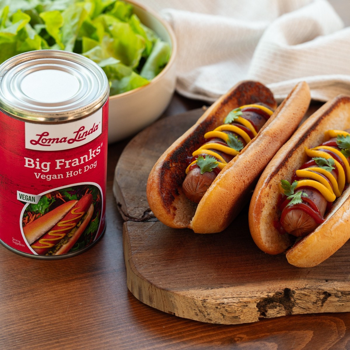Loma Linda Big Franks (15 (Pack of 12) – Meatless Hot Dogs