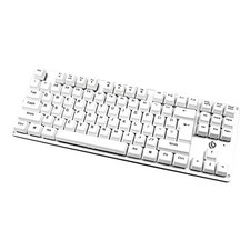 (White) Gaming Mechanical Keyboard 87-Key | Blue Switch, Wired, Aluminum Frame 4