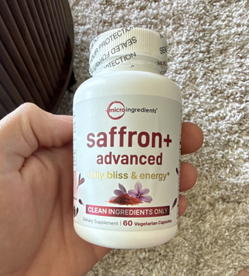 Microingredients Saffron+ Energy Support Vegetarian Capsules 60ct