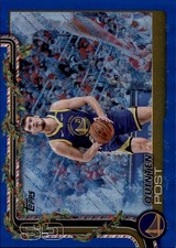 2025-26 Topps Holiday #H110 Quinten Post Blue Metallic Glitter Holiday