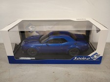 1/18 SCALE DODGE CHALLENGER R/T SCAT PACK blue BY SOLIDO, NIB.