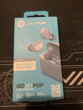 JLab Go POP True Wireless Bluetooth Earbuds, iOS, Android, Headphones Blue 