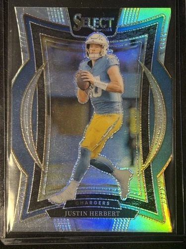 2024 Panini Select - Concourse Justin Herbert #41 Silver Prizm Die-Cut