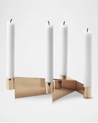 Georg Jensen Large Urkiola Made in Denmark Candleholder, Stainless Steel