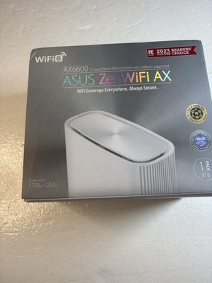 ASUS ZenWiFi XT8 AX6600 Tri-Band WiFi 6 AiMesh System Router (1-pack)Router Only