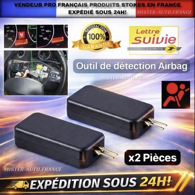 x2 Simulateurs Airbag Reparation Résistance Voiture SRS★ Détection✅Efface Voyant - Bild 1 von 4