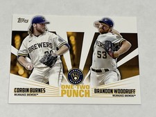 2023 Topps Baseball One-Two Punch - Corbin Burnes - Milwaukee Brewers