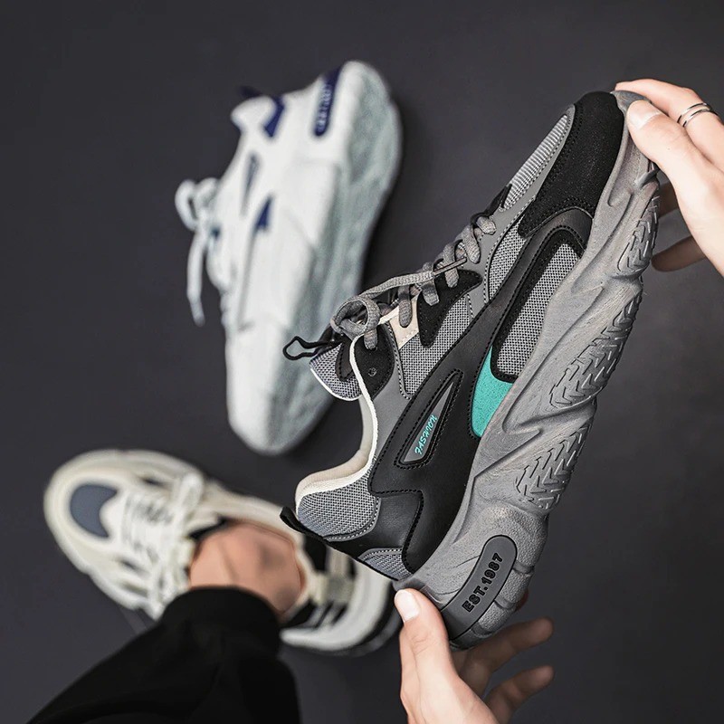 SAOLA Scarpe da Ginnastica Uomo Aumento Altezza Sneakers Suola Grossa Traspiranti Sportive