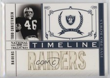 2010 Playoff National Treasures Timeline 63/99 Todd Christensen #17 g2u