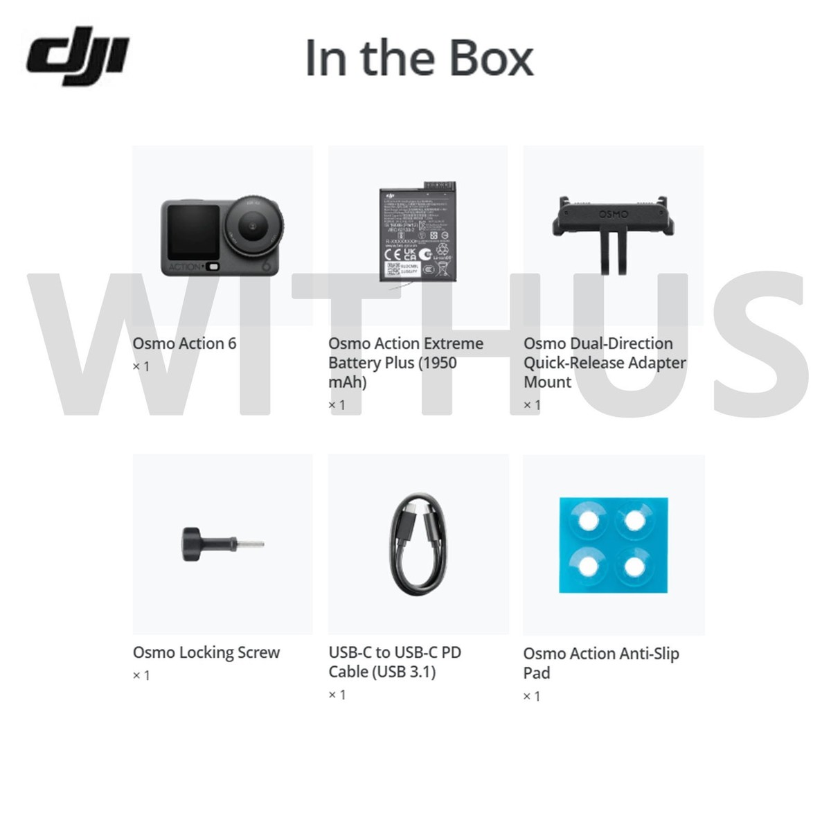 DJI Osmo Action 6 Essential Combo - 4K OLED Variable Aperture 