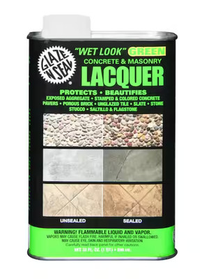 Glaze 'N Seal 1 QT. Clear Wet Look Green Concrete and Masonry Lacquer Sealer