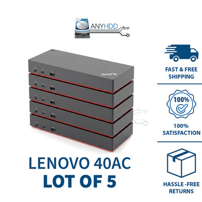 Lenovo ThinkPad Thunderbolt 3 Dock 40AC DBB9003L1 Docking Station LOT OF 5