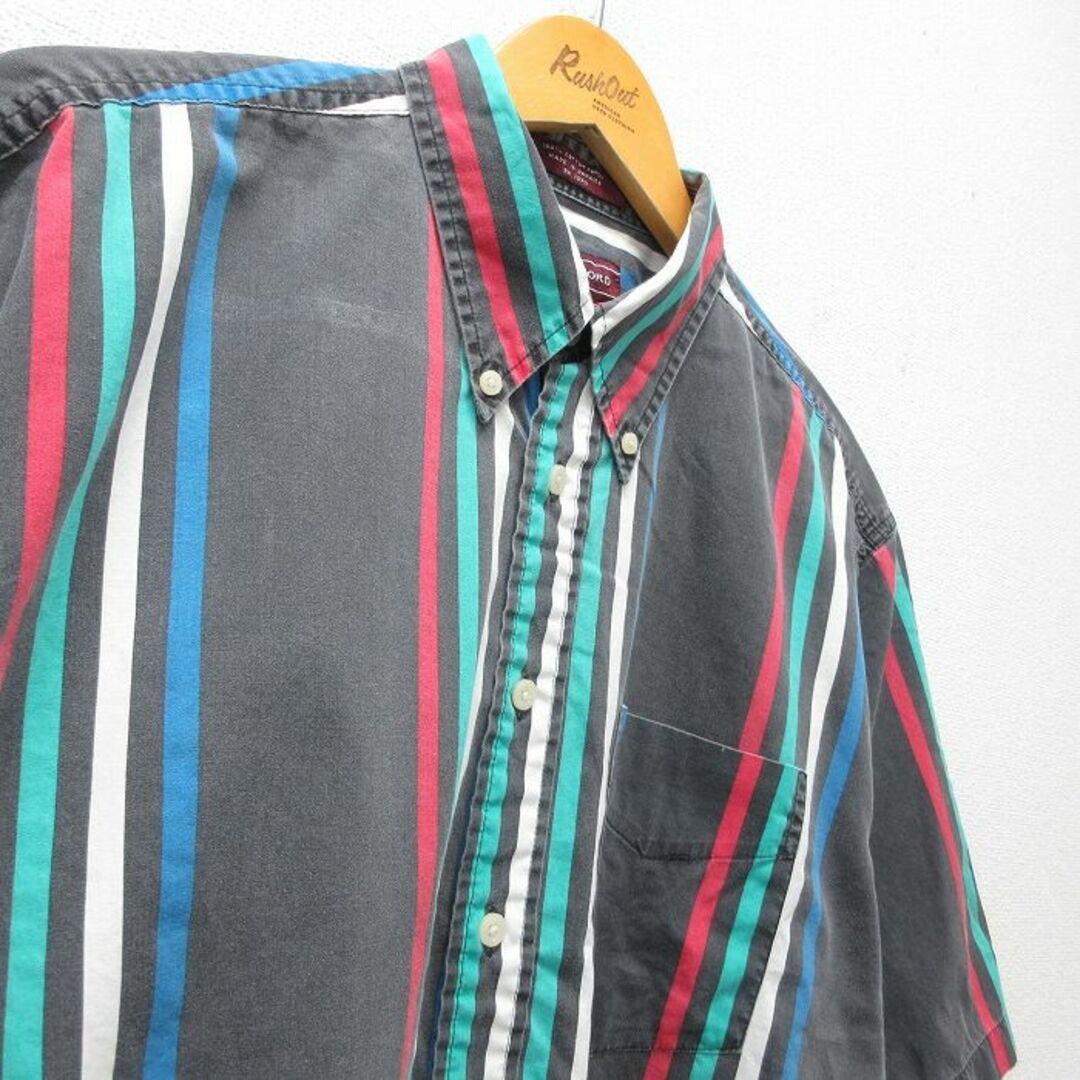 ALTRA Camicie XL vintage manica corta uomo cotone bottoni grigio altre usate SSYR 0