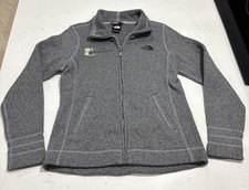 North Face Sweater Women's Gray Fleece Full Zip Sweatshirt Outdoor Ladies Size M