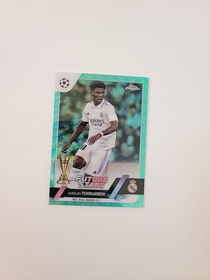 2022-23 Topps Chrome Soccer Aurelien Tchouameni #124 Aqua Wave 45/199 - SD2384