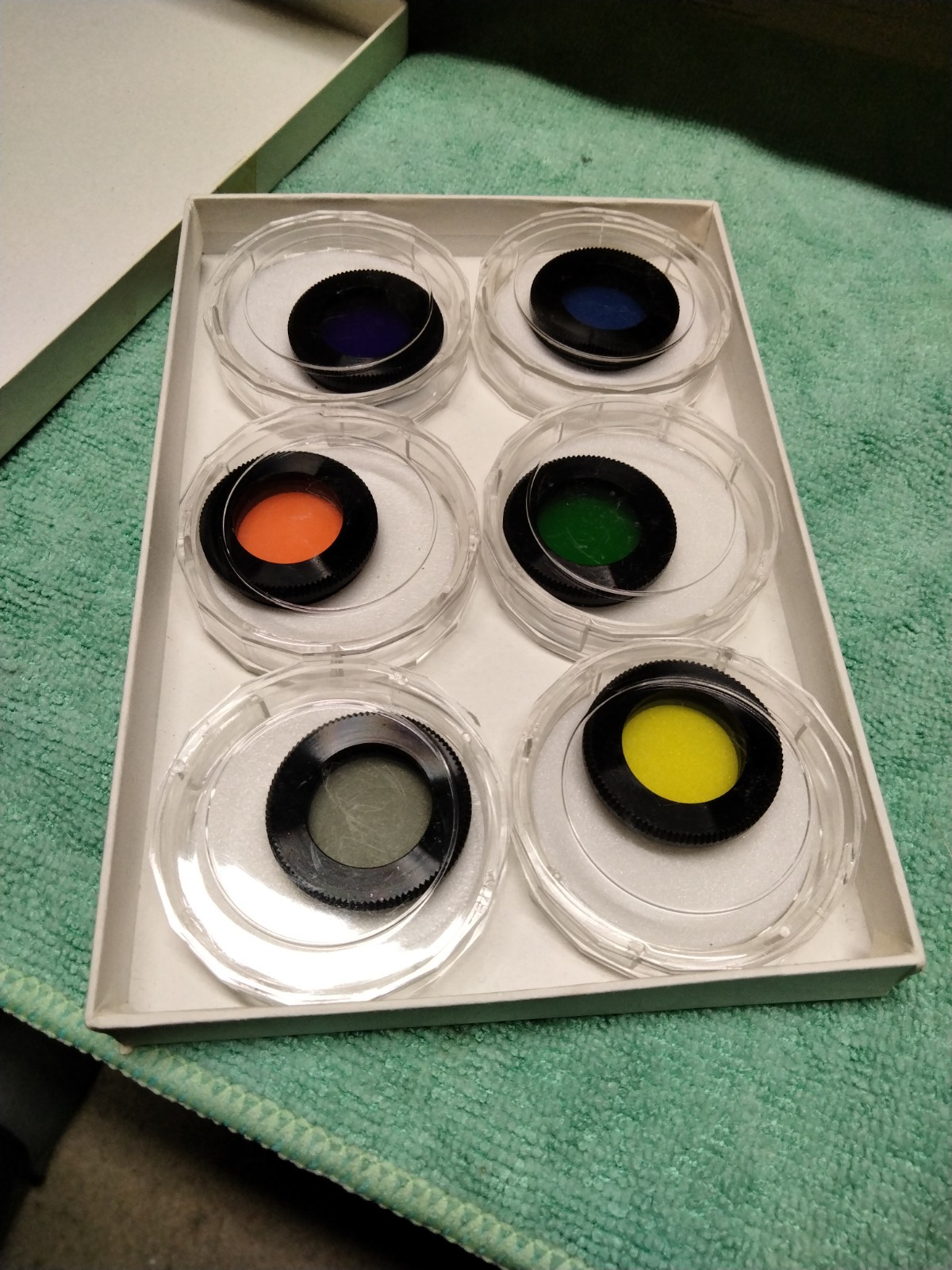 1980's NOS Celestron Color Filters Boxed Set - Japan