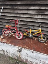 child’s bikes old school bmx projects both 12” 