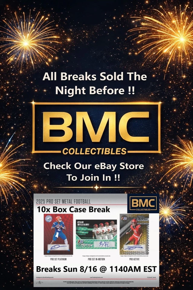 BMC Collectibles Pre-Sold Breaks 8/16a